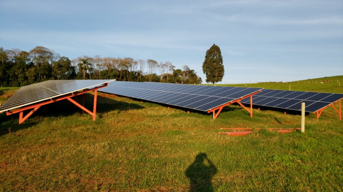 Suporte solar de duas Linhas - Valor por placa solar